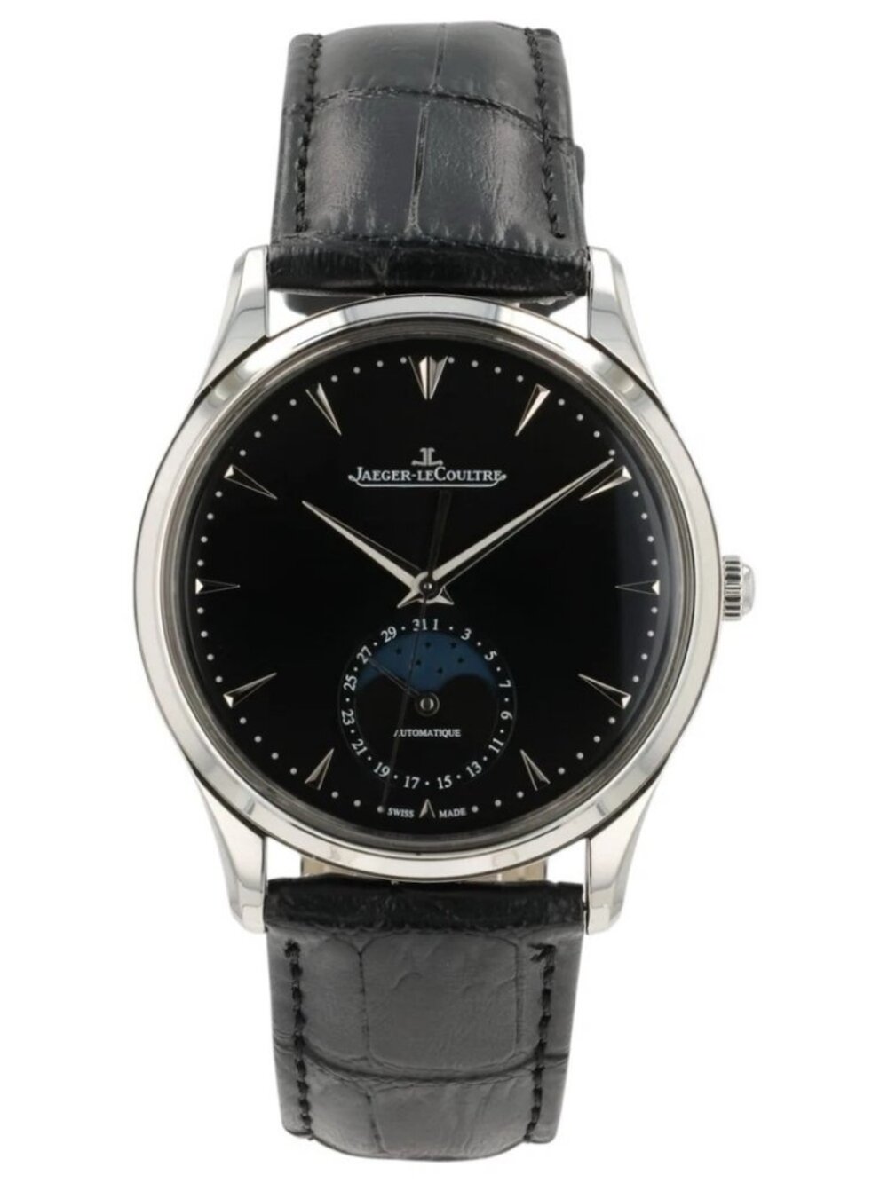 Mint Jaeger LeCoultre Q1368470 Master Ultra Thin Moon 39mm Steel Watch